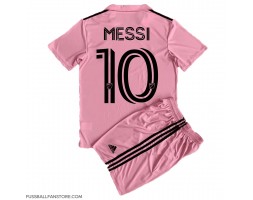 Inter Miami Lionel Messi #10 Replik Heimtrikot Kinder 2023-24 Kurzarm (+ Kurze Hosen)